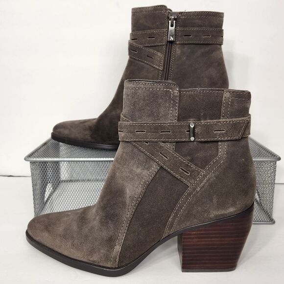 Naturalizer Suede Women's Fenya Booties Ankle Boot Size 9.5 Like New - Picture 3 of 10